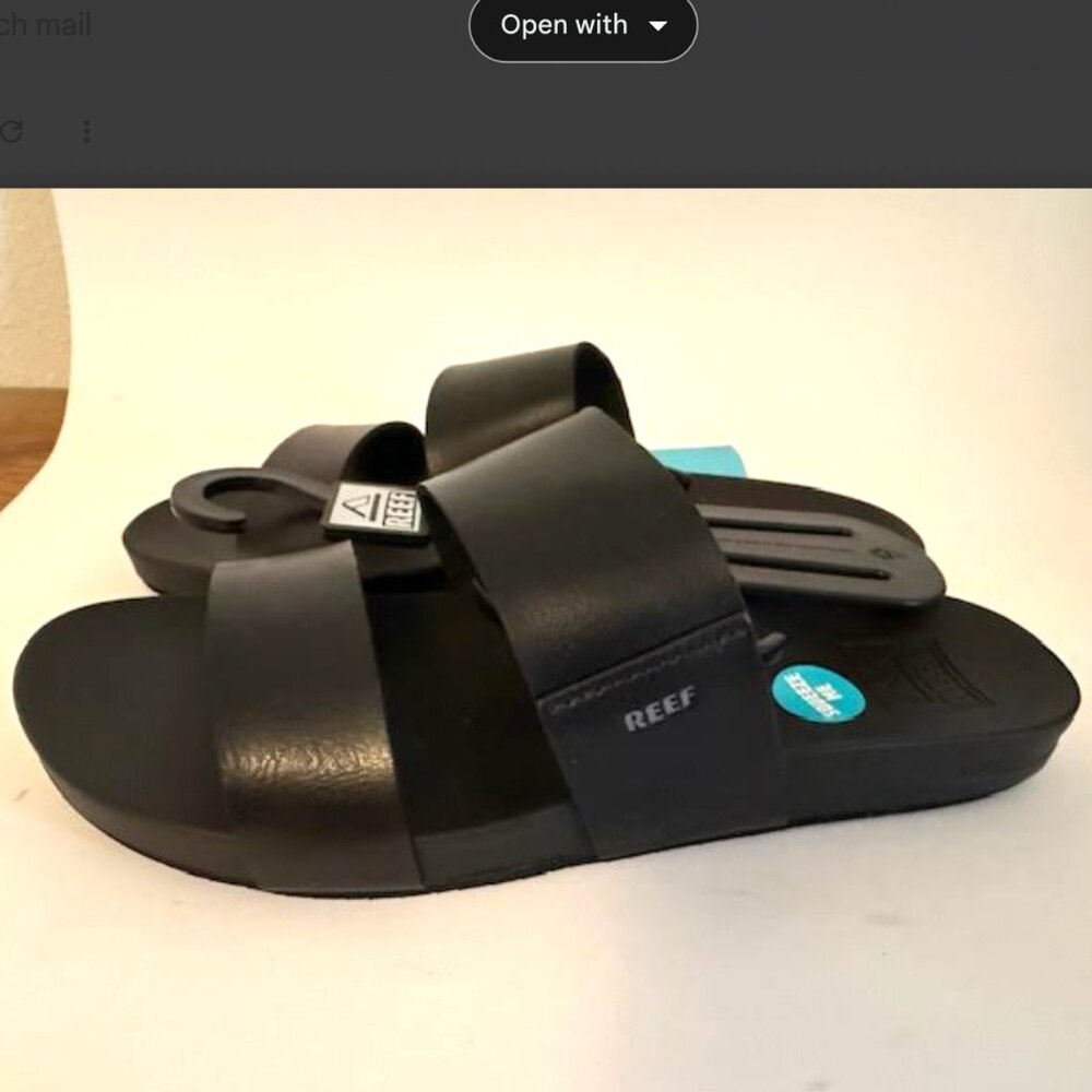 Reef NEW Cushion Vista Natural Color Slip On Sandal Sandals Shoes Beach NWT